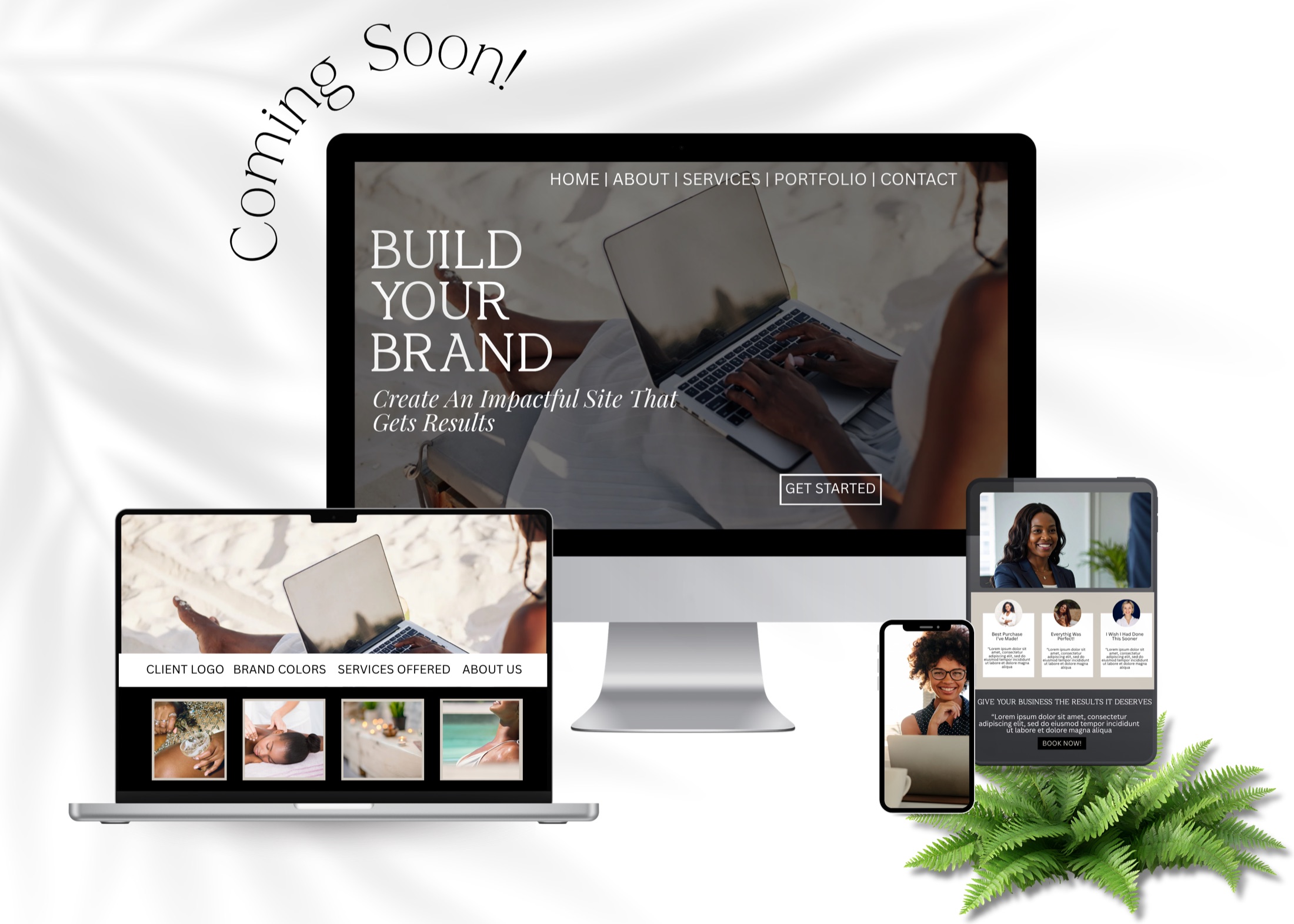 Creative Hart Studios website templates preview, Coming Soon.